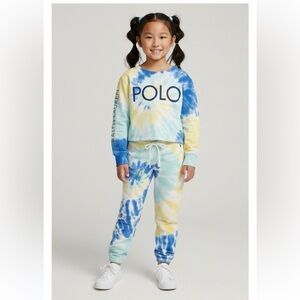 Ralph Lauren Polo Tie-Dye Set in Blue, Yellow, and Green